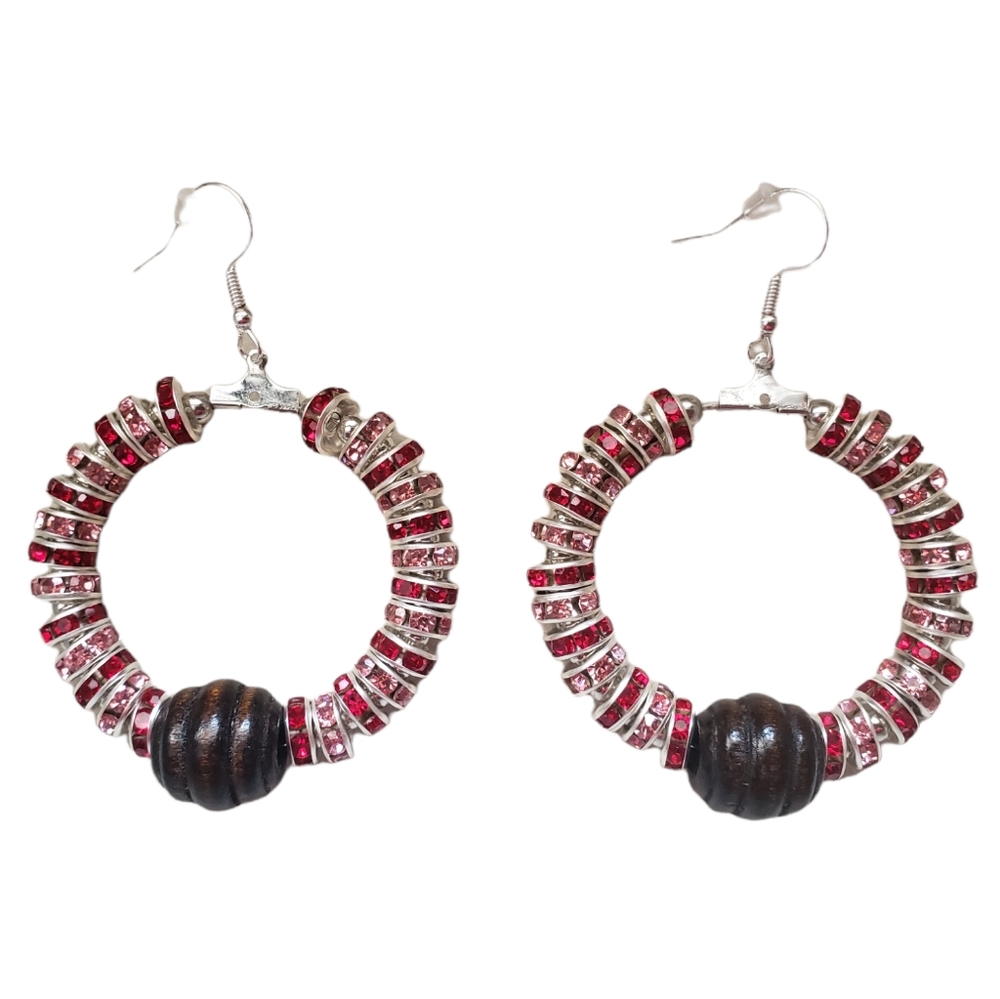 Valentine's Sparkle Earrings Handmade